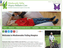 Tablet Screenshot of madawaskavalleyhospicepalliativecare.com